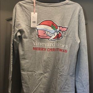 Vineyard Vines Mrs. Clause Whale Shirt - Sz Small